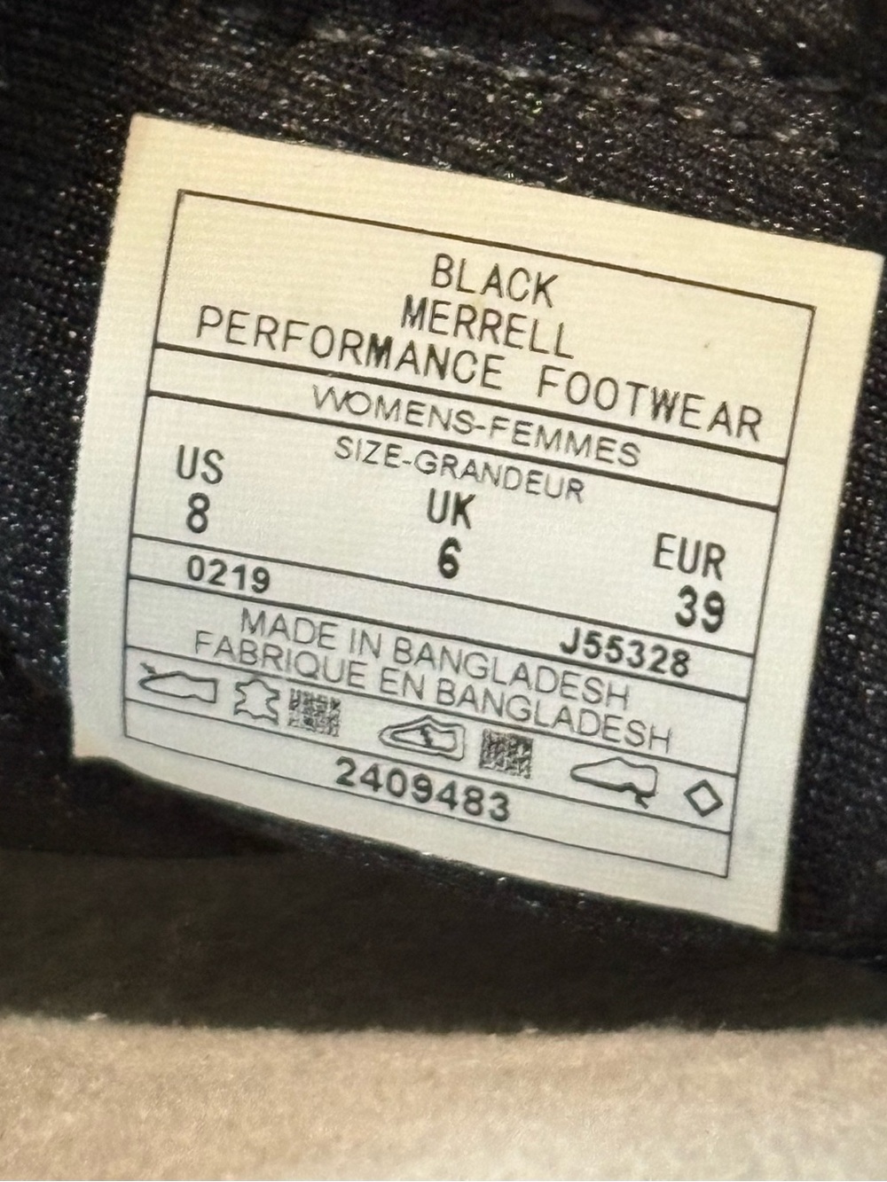 Merrell Black and Gray Toe-Loop Slide Sandals - Picture 4 of 4